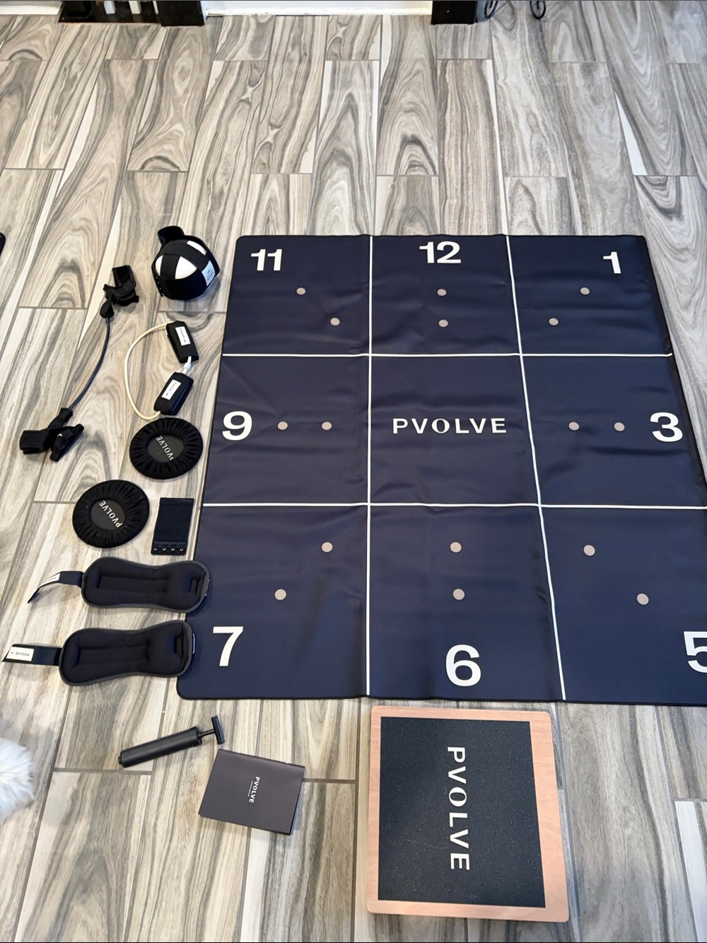 PVOLVE Navy Interactive Training Mat with Accessories
